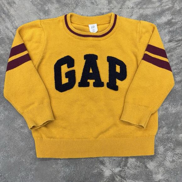 GAP Other - Gap Baby Kids Boys Sweater Size 3T Toddler Yellow Red Logo Classic Hong Kong